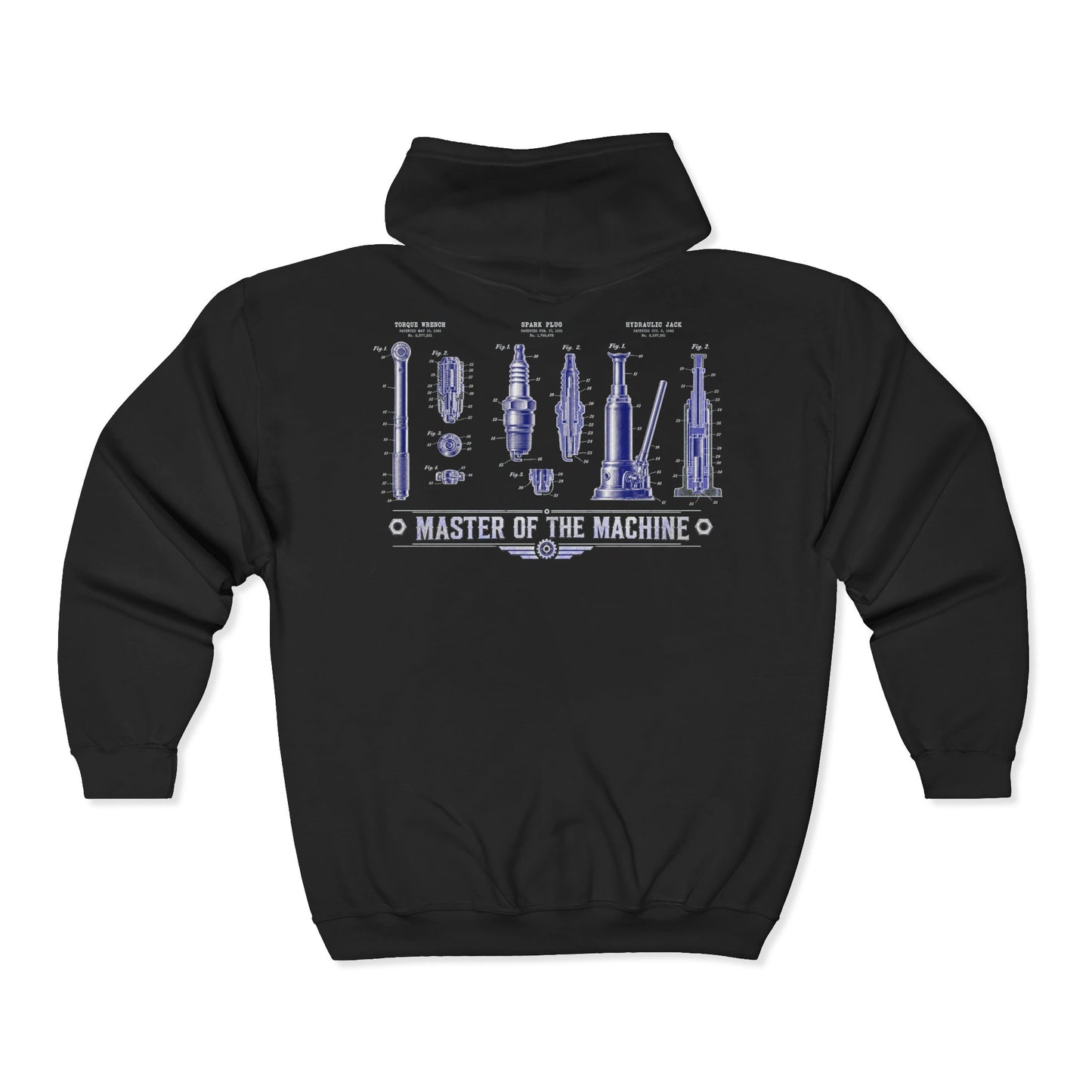 Master Of The Machine - Mechanic Zip Hoodie