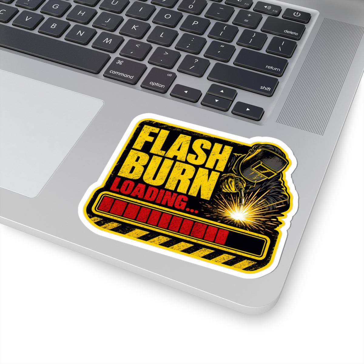 Flash Burn Loading... - Welder Industrial Sticker