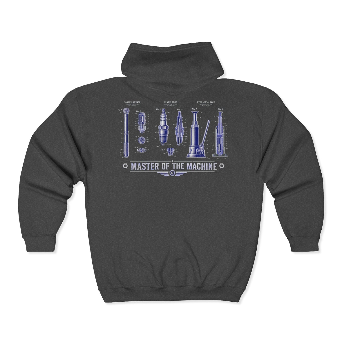 Master Of The Machine - Mechanic Zip Hoodie