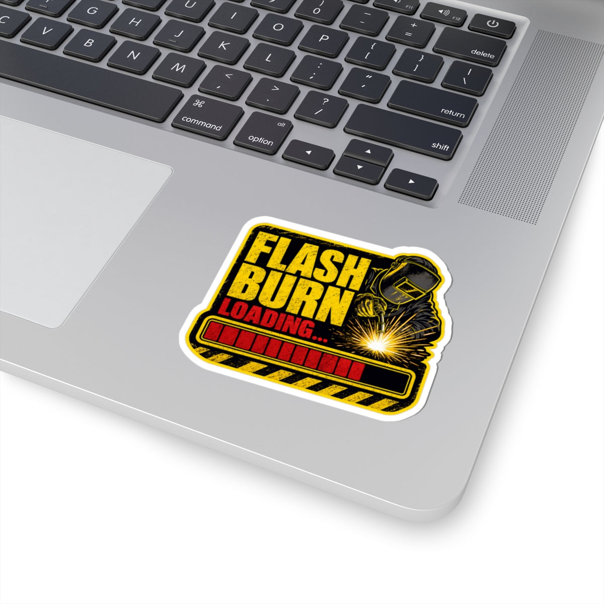 Flash Burn Loading... - Welder Industrial Sticker