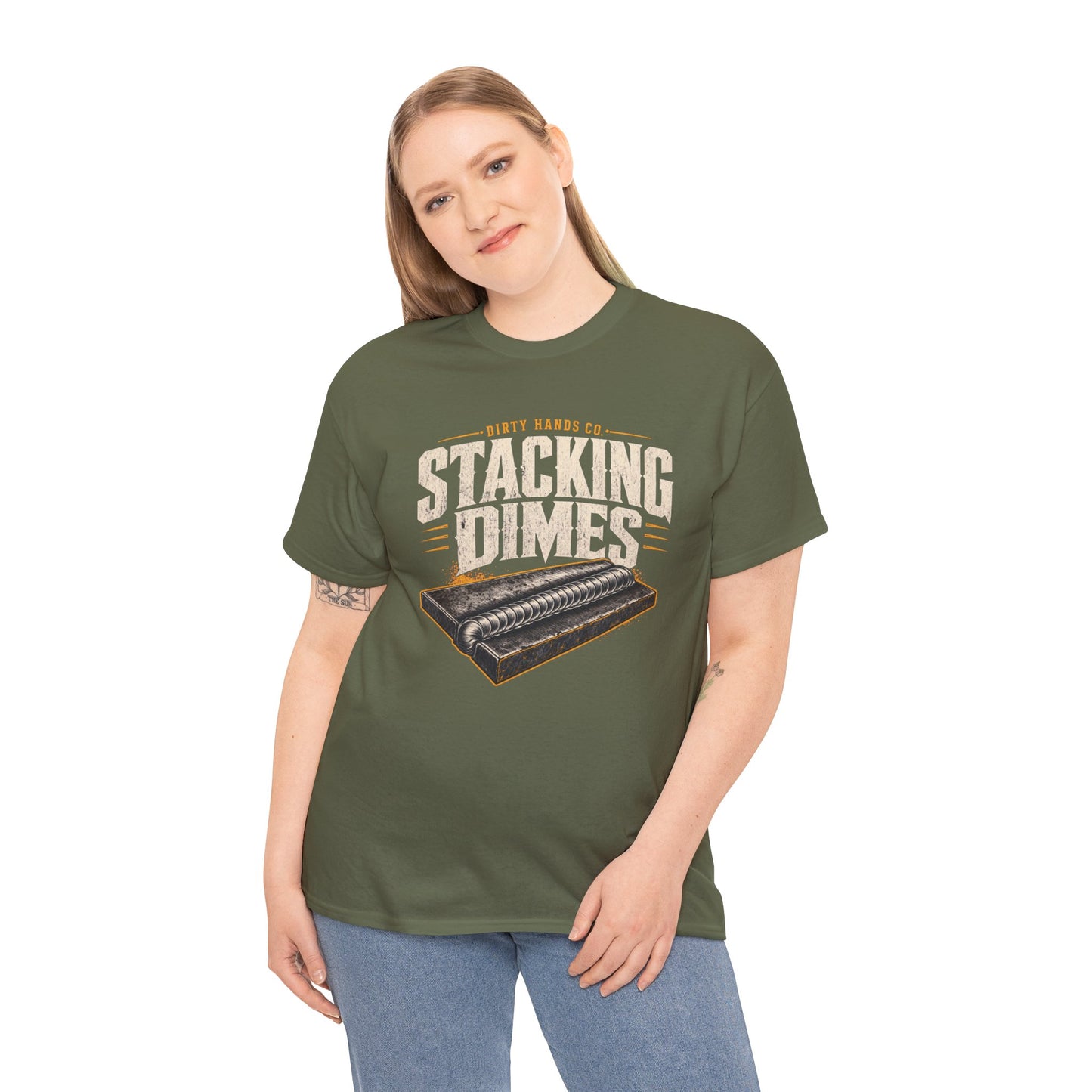 Stacking Dimes - Welder Graphic Tee