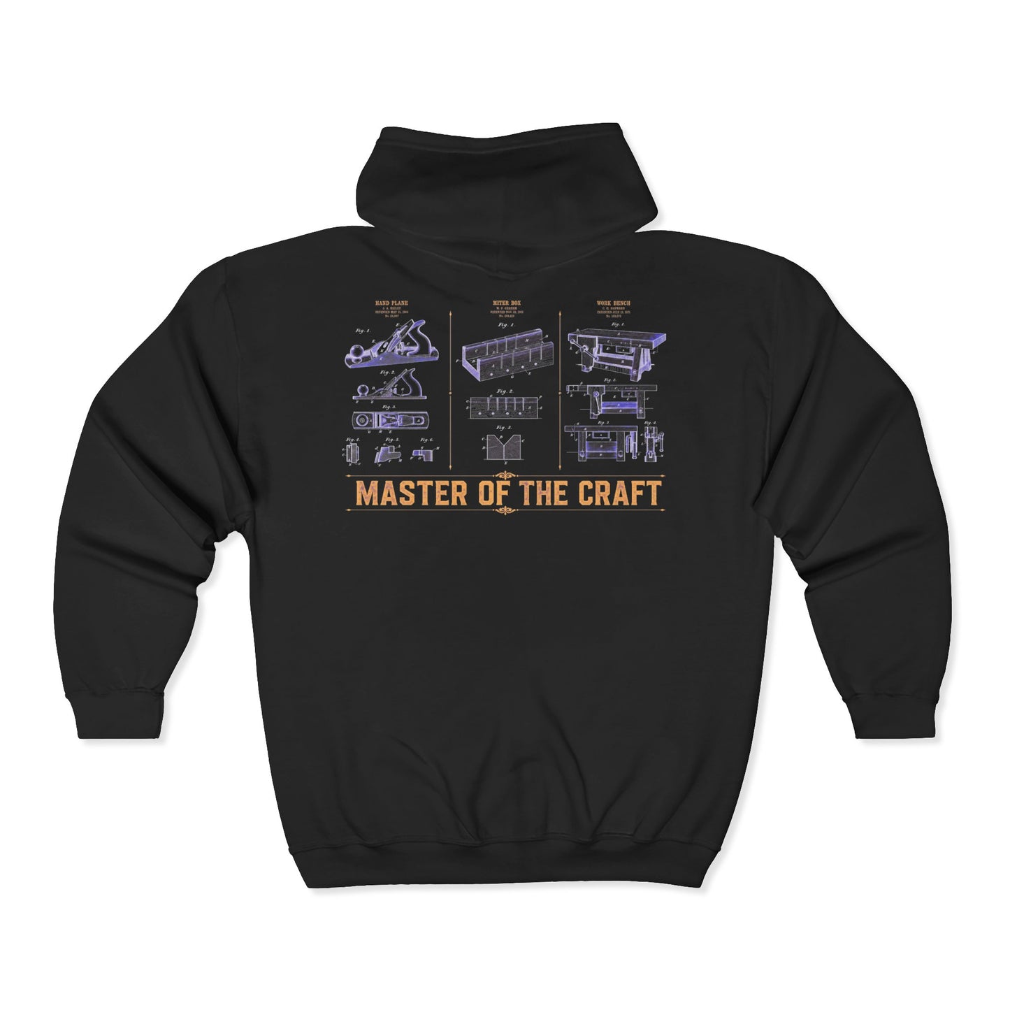 Craftsman's Blueprint - Carpenter Zip Hoodie