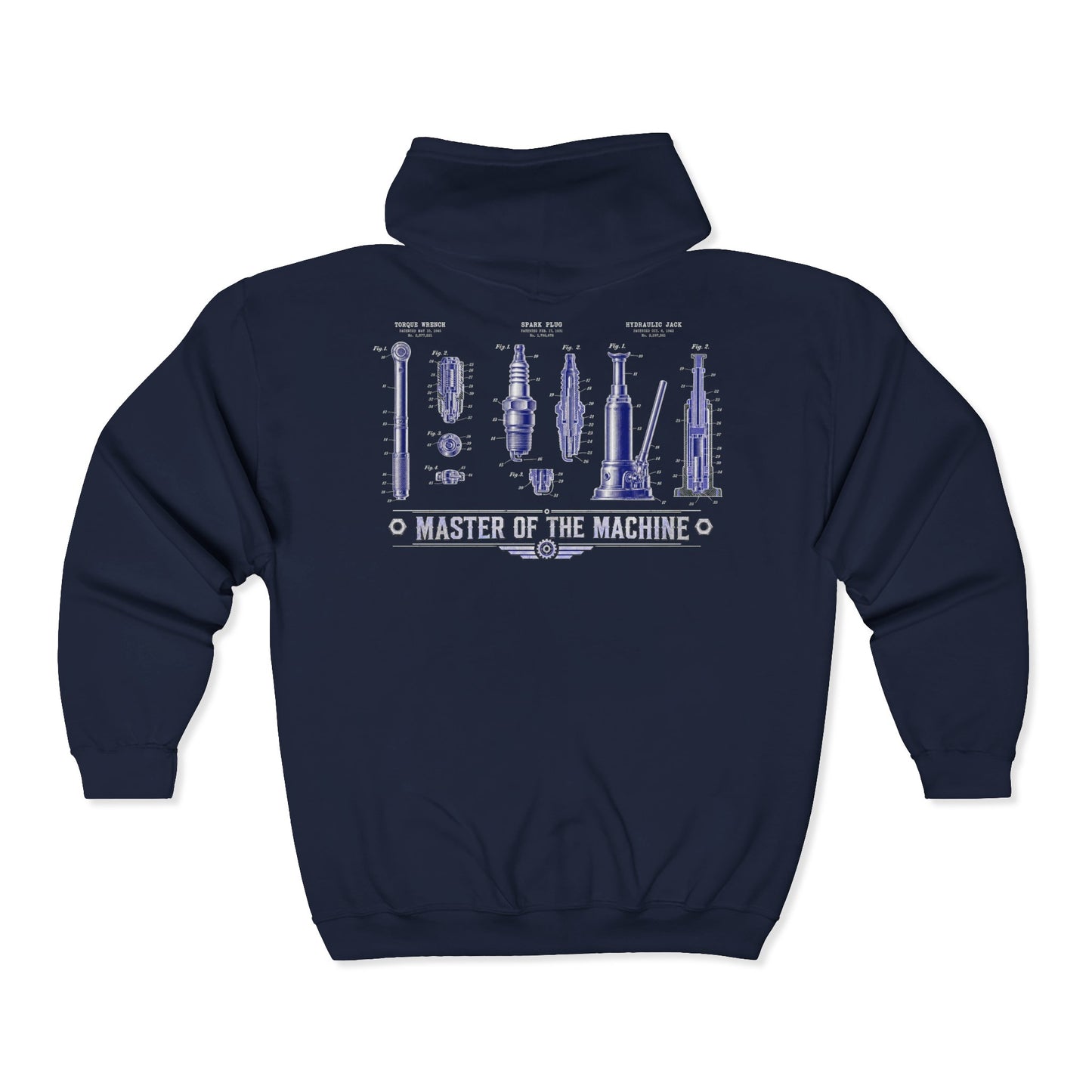 Master Of The Machine - Mechanic Zip Hoodie