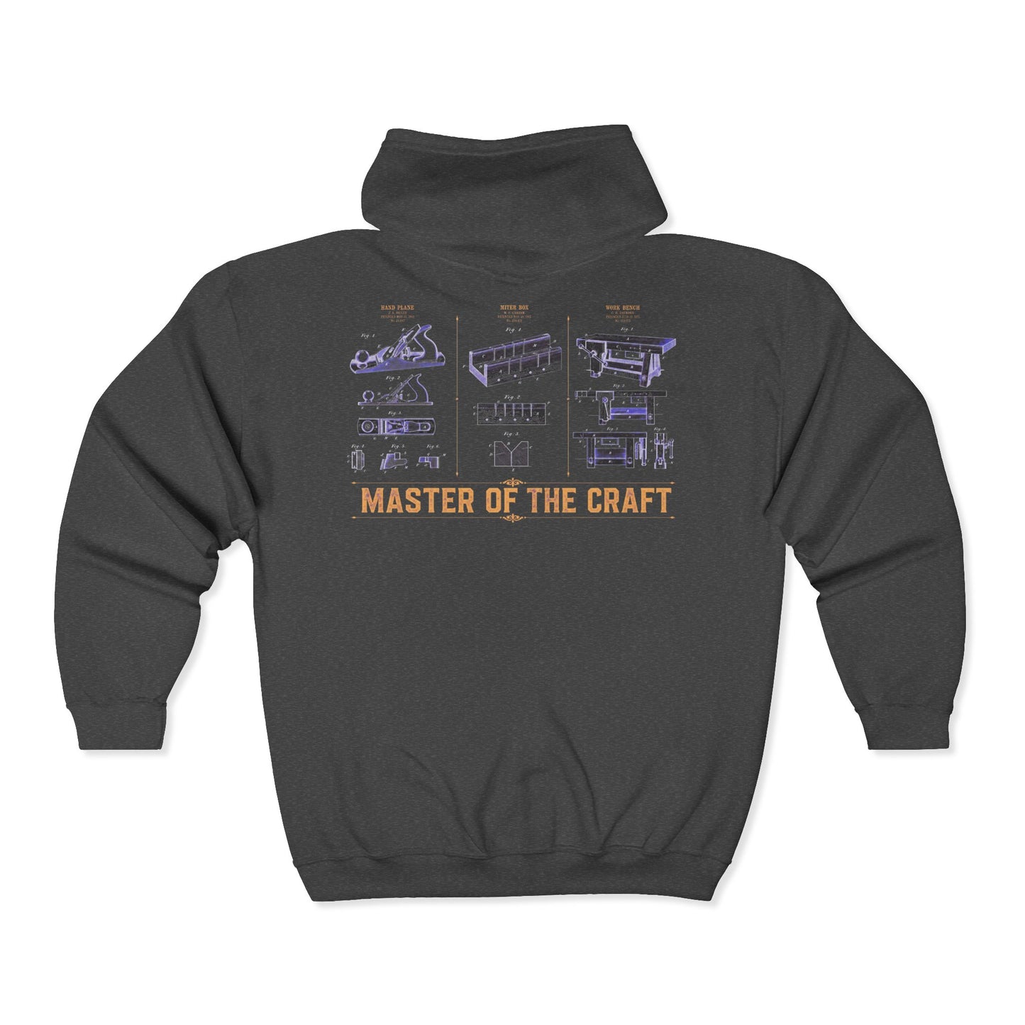 Craftsman's Blueprint - Carpenter Zip Hoodie