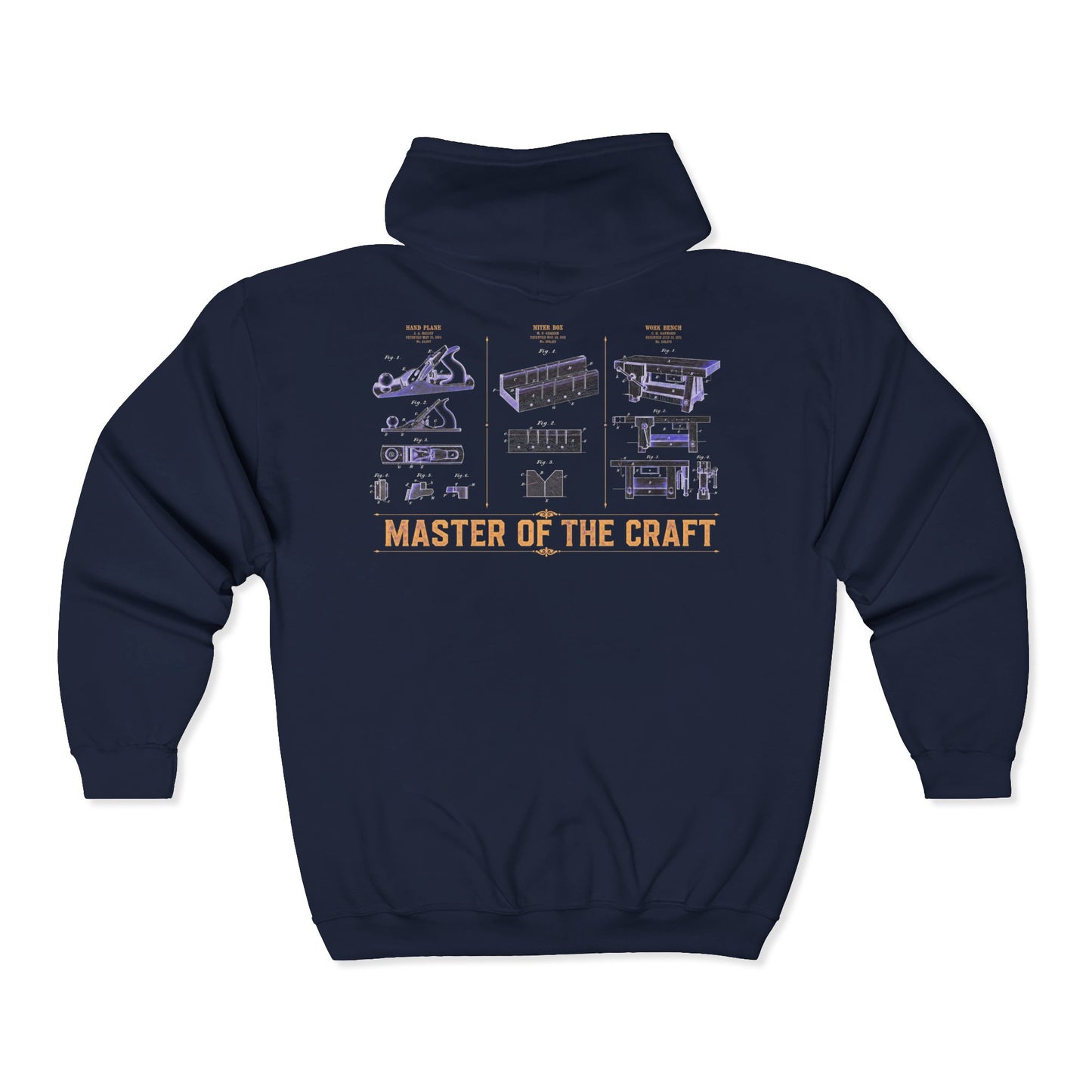 Craftsman's Blueprint - Carpenter Zip Hoodie